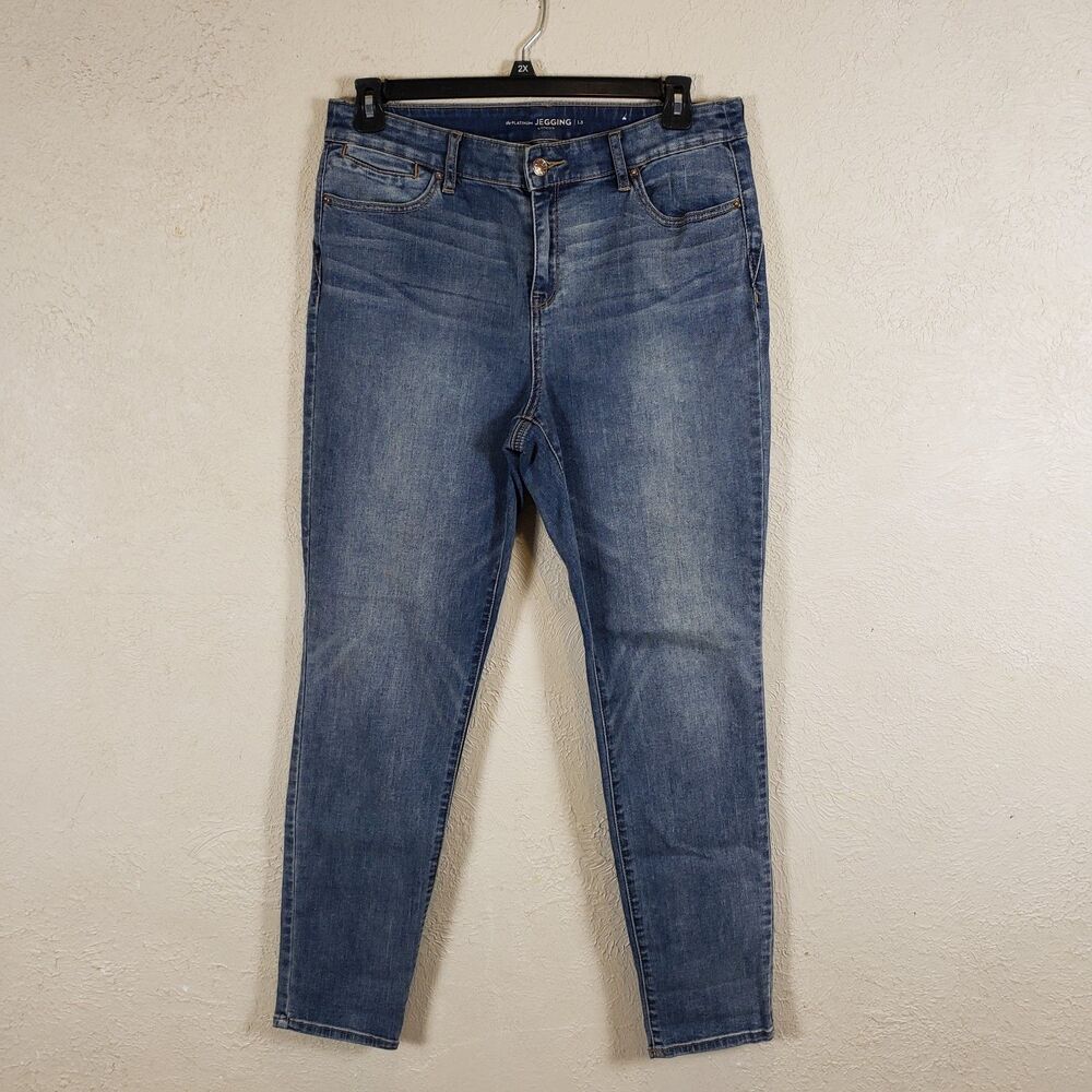 Chico's The Platinum Jegging Slim Denim Jeans 1.5 Regular Dark Wash Blue